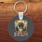 Porte-clés Bruh Deer Hunter Funny Deer Hunting Camo Men Teens (Recto)