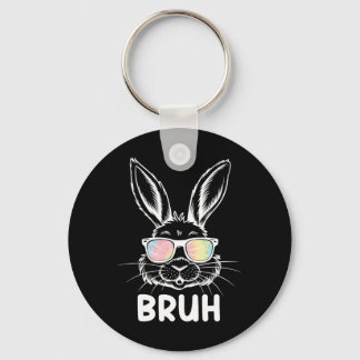 Porte-clés Bruh Easter Day Funny Rabbit Bunny Face Gles Easte