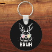 Porte-clés Bruh Easter Day Funny Rabbit Bunny Face Gles Easte (Recto)