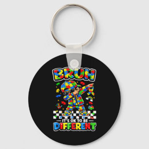 Porte-clés Bruh être différent puzzle sensibilisation à l'aut