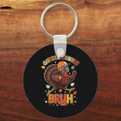 Porte-clés Bruh Funny Thanksgiving Turkey Gobble Football Boy (Recto)