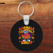 Porte-clés Bruh Funny Thanksgiving Turkey Gobble Outfit Boys (Recto)