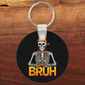 Porte-clés Bruh Gamer Skeleton Halloween Video Game Controlle (Recto)