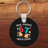 Porte-clés Bruh I Survived 67 Days Of School Funny Six Seven  (Recto)