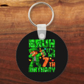 Porte-clés Bruh It's My 7th Birthday Boy Game Xel 7 Years Old (Recto)