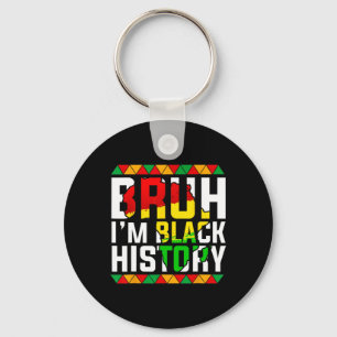 Porte-clés Bruh je suis carte d'Afrique histoire noire mélani
