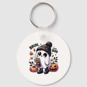 Porte-clés Bruh Je Veux Dire Boo Drôle Ghost Jack-o'-lantern