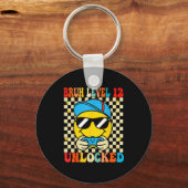 Porte-clés Bruh Level 12 Unlocked Smile Face Video Gamer 12th (Recto)