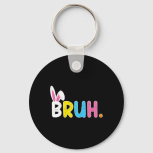 Porte-clés Bruh Mème Pâques Jour Funny Bunny Oeufs Ados Garço
