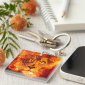 Porte-clés Brûler le lion chaud de Juda (Devant Droit)