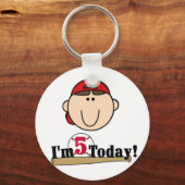 Porte-clés Brunette Boy Baseball 5e anniversaire (Recto)