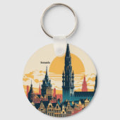 Porte-clés Bruxelles, Belgique (Verso)