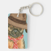 Porte-clés Bruxelles Griffon papa Porte - clé (Dos)