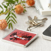 Porte-clés BSF Meilleure soeur Ami pour toujours Grunge Heart (Côté)