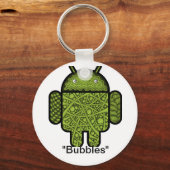 Porte-clés Bubbles Doodle Character pour le robot Android™ (Recto)