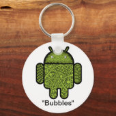 Porte-clés Bubbles Doodle Character pour le robot Android™ (Recto)