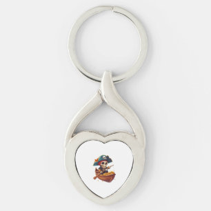 Porte-clés Buccaneer d'os - Drôle crâne de pirate