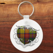 Porte-clés Buchanan Tartan Heart (Recto)