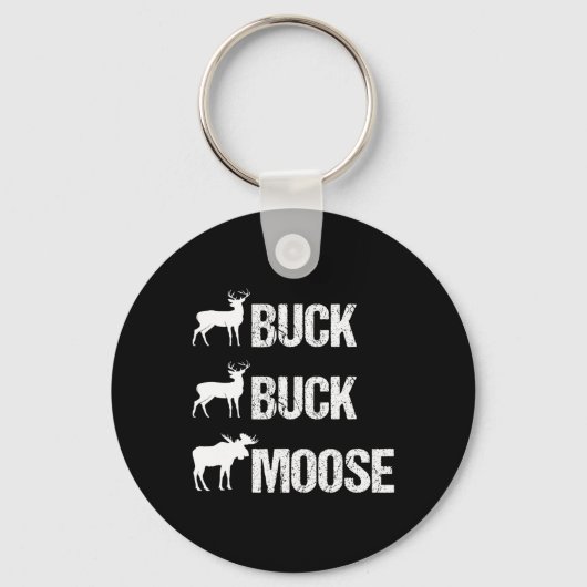 Porte-clés Buck Buck Moose Funny Moose Buck Chasse (Recto)
