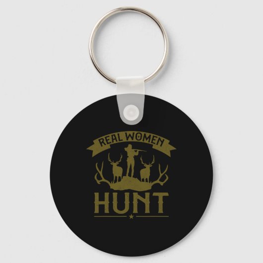 Porte-clés Buck Deer Chasse Chasse Fille Véritable Femmes Cha (Recto)
