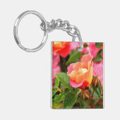 Porte-clés Bud Rose rose et orange (Devant gauche)