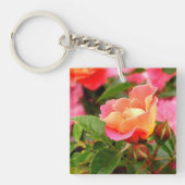 Porte-clés Bud Rose rose et orange (Devant)