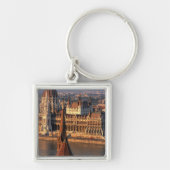 Porte-clés Budapest, Hongrie, Danube, Parlement (Devant)