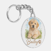 Porte-clés Buddy for Life Pet's Simple Modern Cool Typography (Devant gauche)