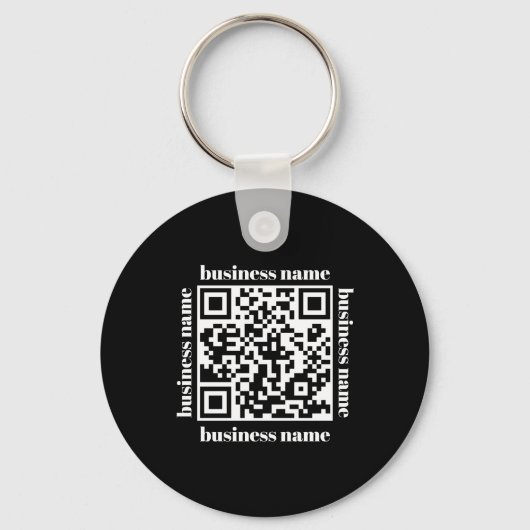 Porte-clés budget minimalist QR Code Business Keychain (Recto)