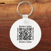 Porte-clés budget minimalist QR Code Business Keychain (Verso)