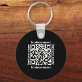 Porte-clés budget minimalist QR Code Business Keychain (Recto)