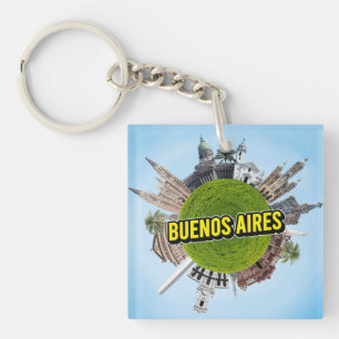 Porte-clés Buenos Aires petite planète minuscule monument arc