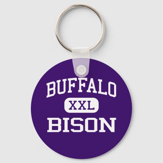 Porte-clés Buffalo - Bison - Lycée - Buffalo Minnesota (Recto)