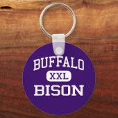 Porte-clés Buffalo - Bison - Lycée - Buffalo Minnesota (Recto)