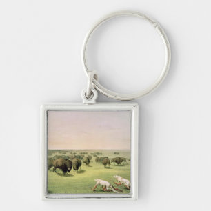 Porte-clés Buffalo de chasse camouflé
