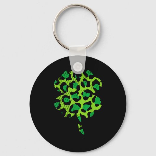 Porte-clés Buffalo Green Leopard Plaid Shamrock Cool St Patri (Recto)