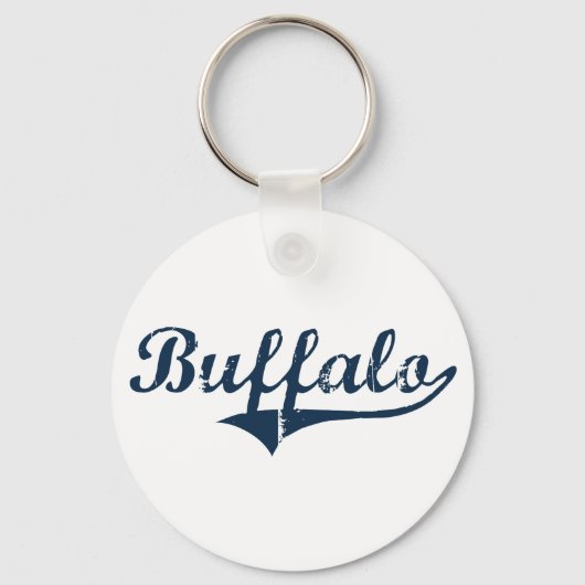 Porte-clés Buffalo New York Classic Design (Recto)