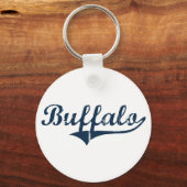 Porte-clés Buffalo New York Classic Design (Recto)
