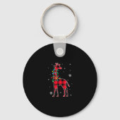 Porte-clés Buffalo Plaid Family Matching Giraffe Christmas Pa (Recto)