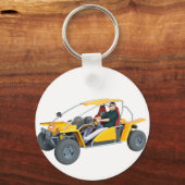 Porte-clés Buggy Dune Jaune (Recto)
