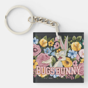 Porte-clés BUGS BUNNY™ Broderie Florale Graphique