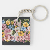 Porte-clés BUGS BUNNY™ Broderie Florale Graphique (Dos)