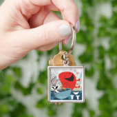 Porte-clés BUGS BUNNY™ & Gossamer Préparation de repas Whimsi (main)