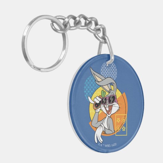 Porte-clés BUGS BUNNY™ - Graphique de vacances à Singapour (Devant gauche)