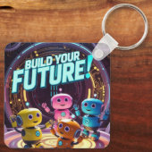 Porte-clés Build Your Future with Kids in Space (Verso)