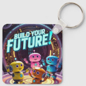Porte-clés Build Your Future with Kids in Space (Dos)
