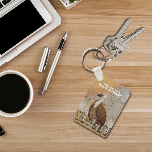 Porte-clés Built Strong Personalized Encouragement 