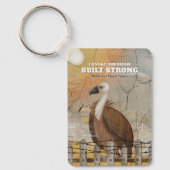 Porte-clés Built Strong Personalized Encouragement  (Recto)