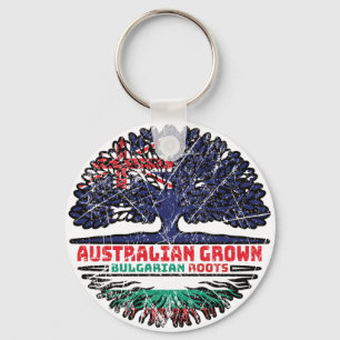 Porte-clés Bulgarie Australie Australienne Bulgarie Racines d