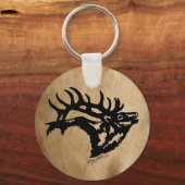 Porte-clés Bull Elk Silhouette (Recto)